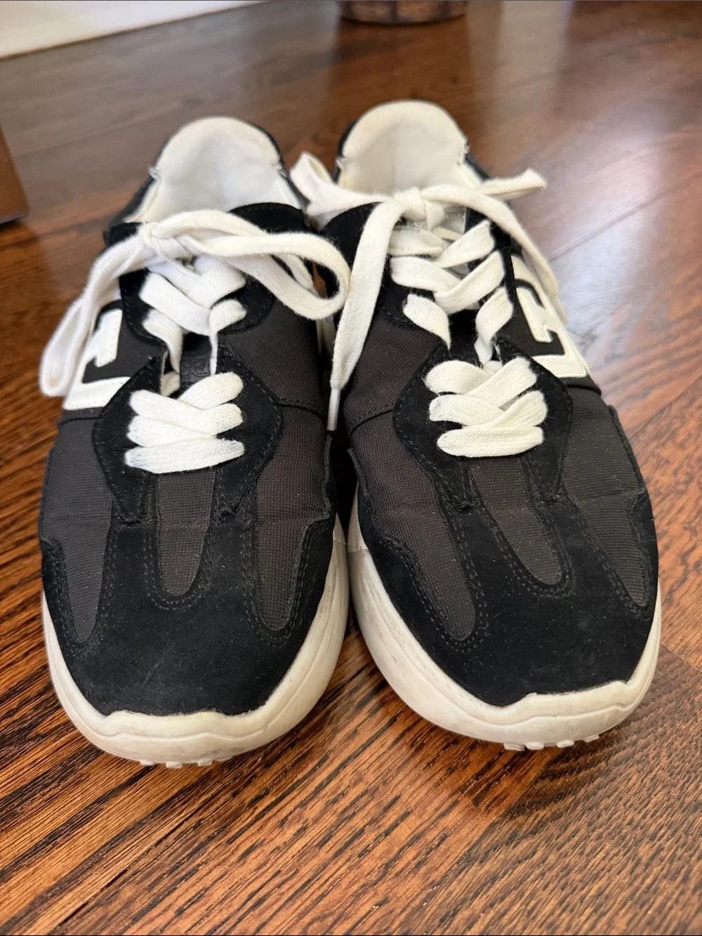 Sam Edelman Black Sneakers with White Trim